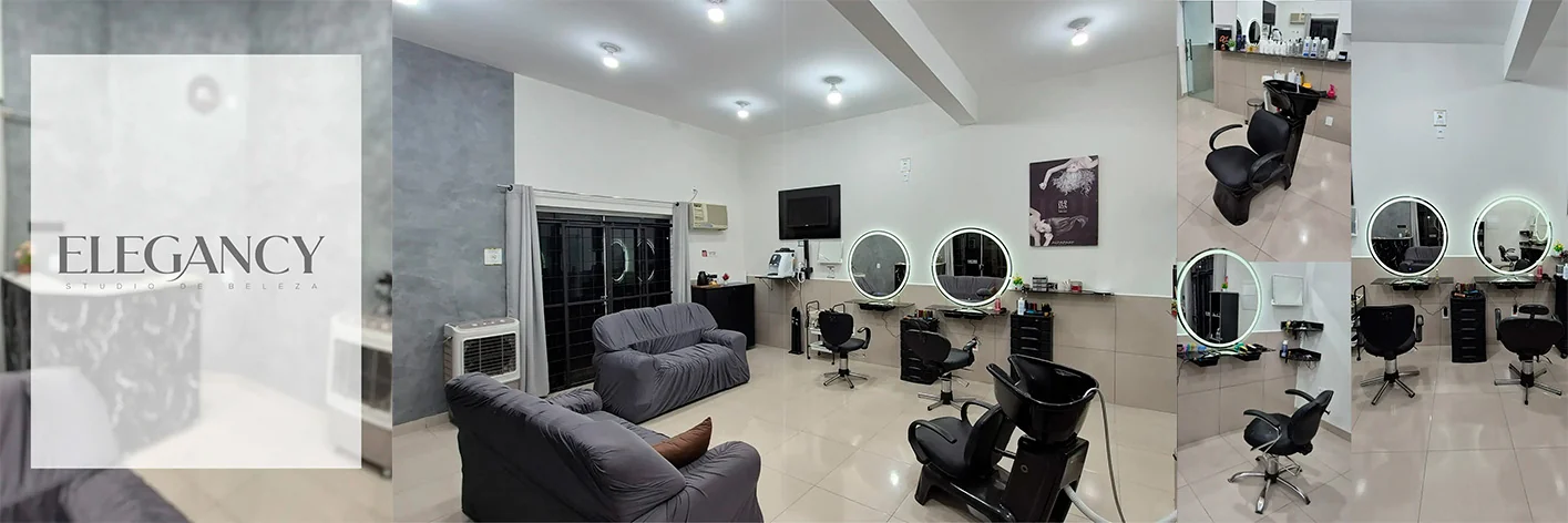 Vitrine e ambiente do studio